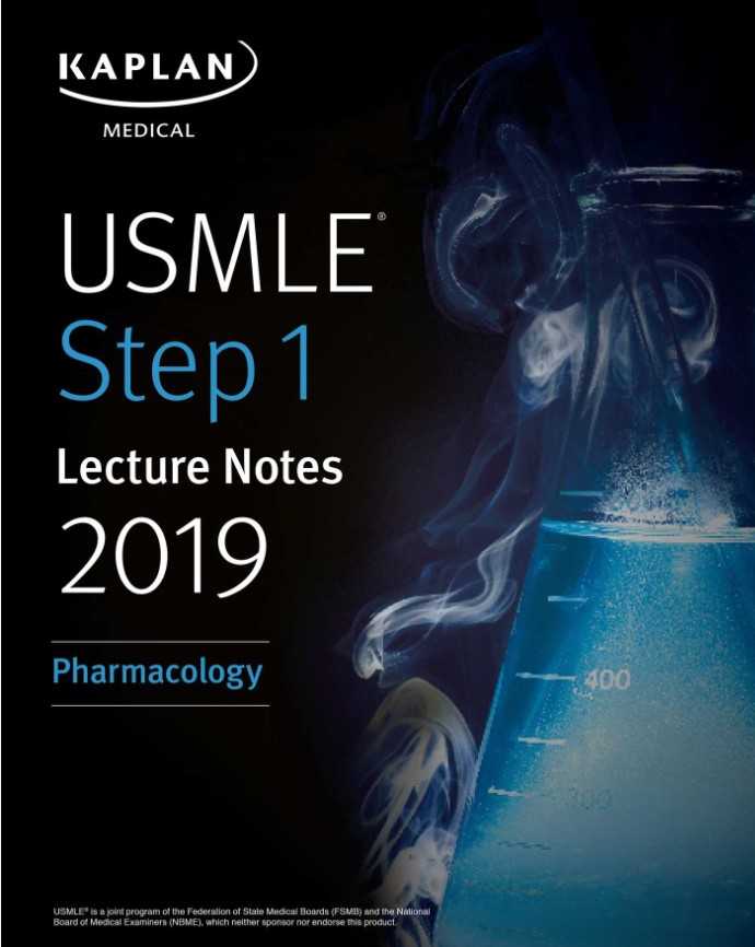 USMLE Step 1 Lecture Notes 2019: Pharmacology
