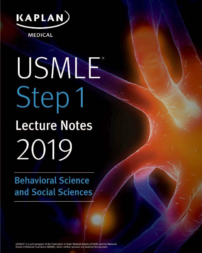 USMLE Step 1 Lecture Notes 2020: Behavioral Science and Social Sciences